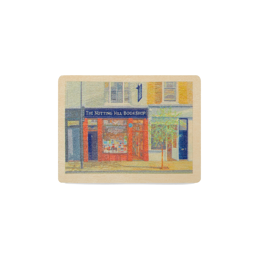 Notting Hill Bookshop Wood Magnet