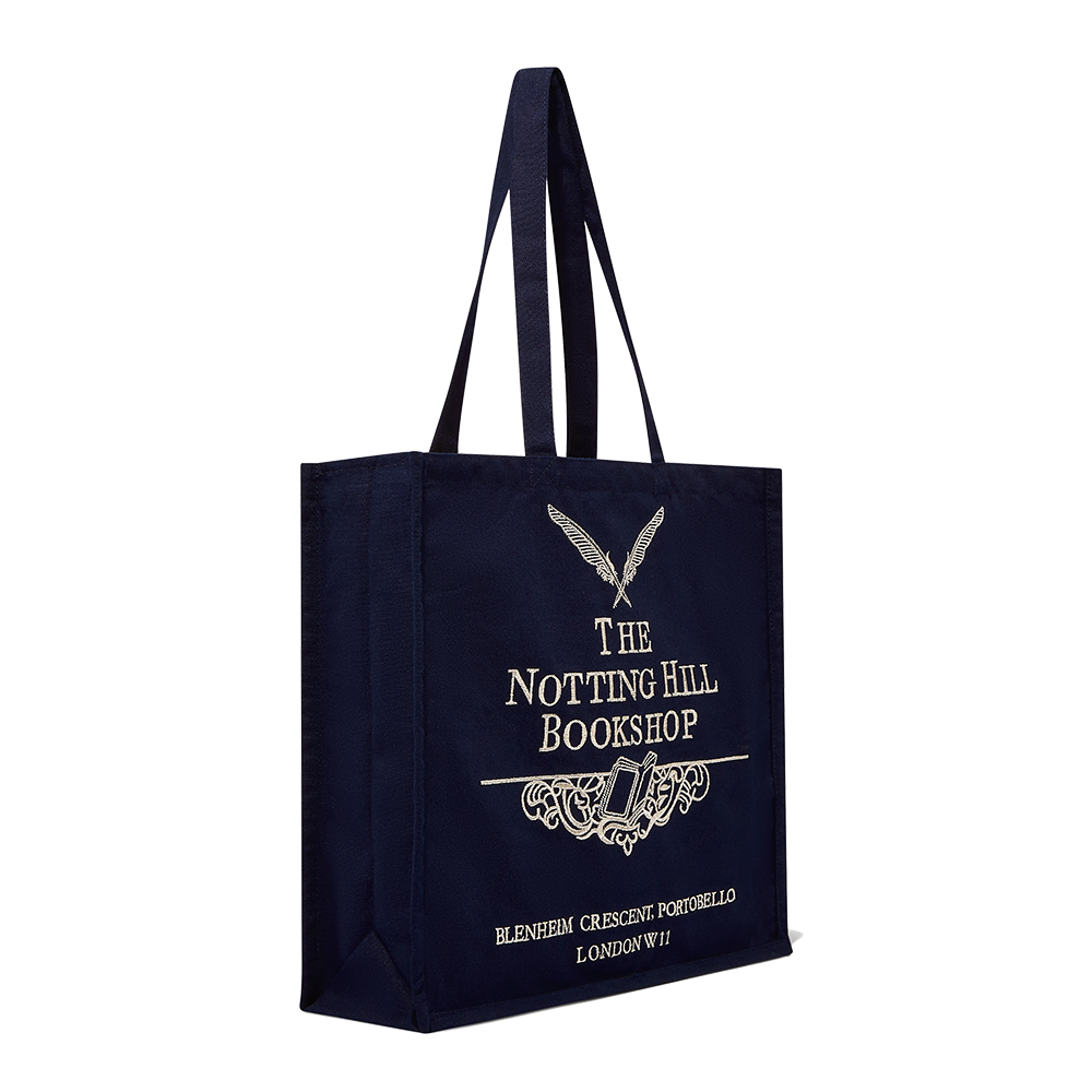 Silver Embroidered Literary Tote