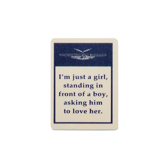 "I'm just a girl" Wooden Fridge Magnet