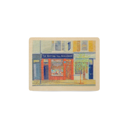 Notting Hill Bookshop Wood Magnet