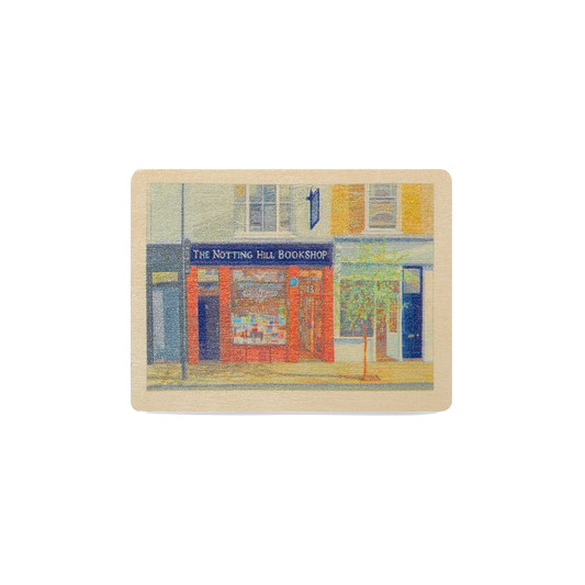 Notting Hill Bookshop Wood Magnet