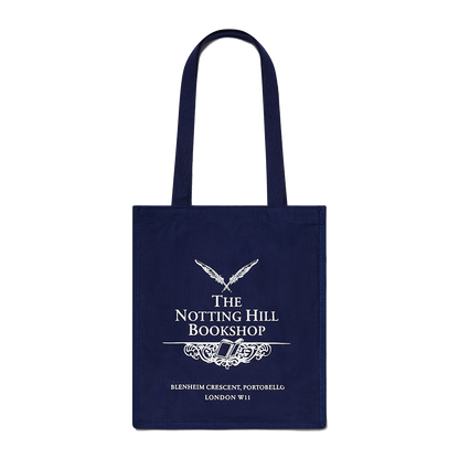 Navy Bookshop Tote Bag